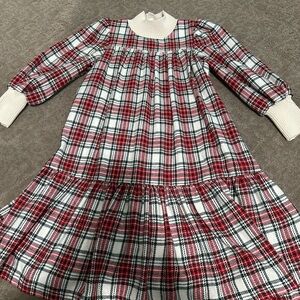 The middle daughter size 7/8 plaid wool blend dress
